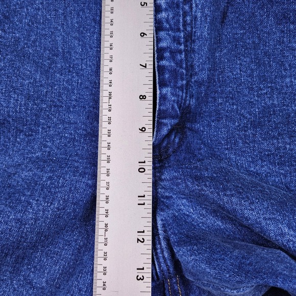 Wrangler Womens Cowboy Cut Slim Fit Jeans 15x32 (34x31) Blue Stonewashed Stretch - Picture 9 of 11